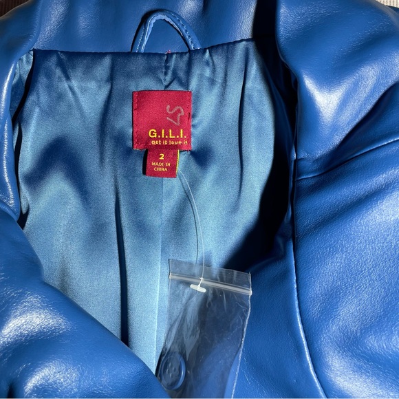 GILI QVC peplum moto jacket carter va him curves - Picture 4 of 6